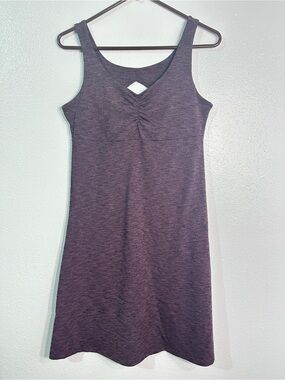 Kuhl Women’s M Purple Heather Ruched Tank Dress Sleeveless Athletic Casual